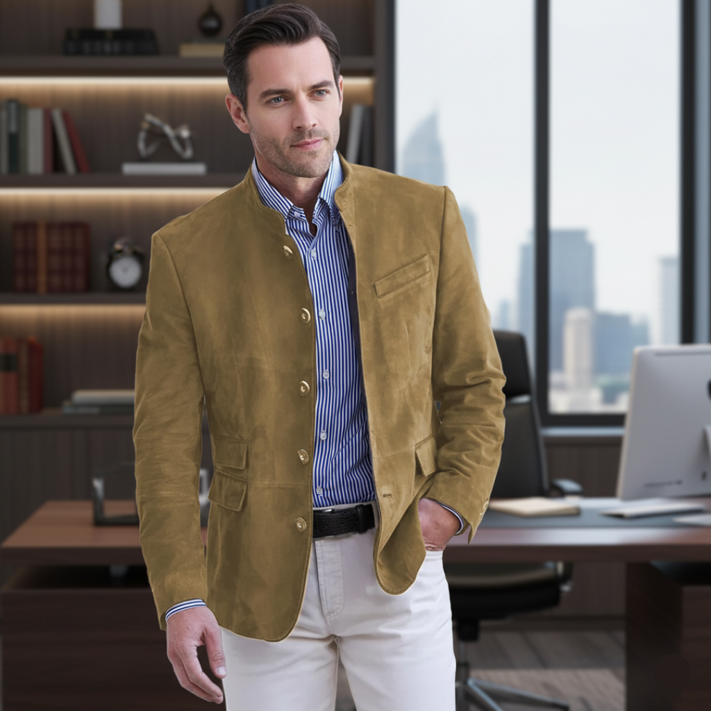 Martin - Klassisk Herre Button-Down Jakke | Stilfuld Jakke til Mænd til Enhver Lejlighed