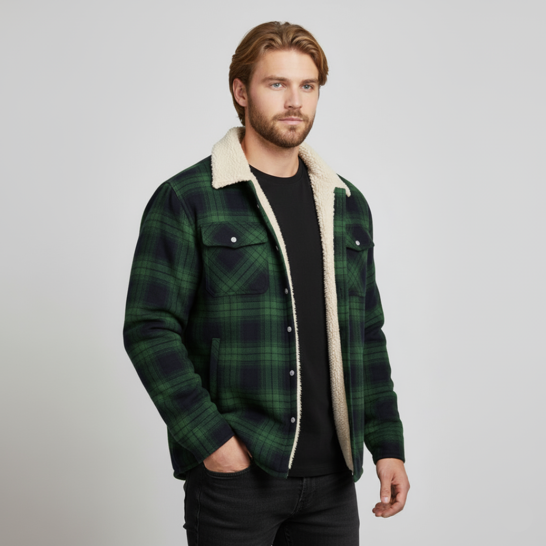 Heinrich - Stilfuld Herrejakke med Varm Fleeceforing til Vinter