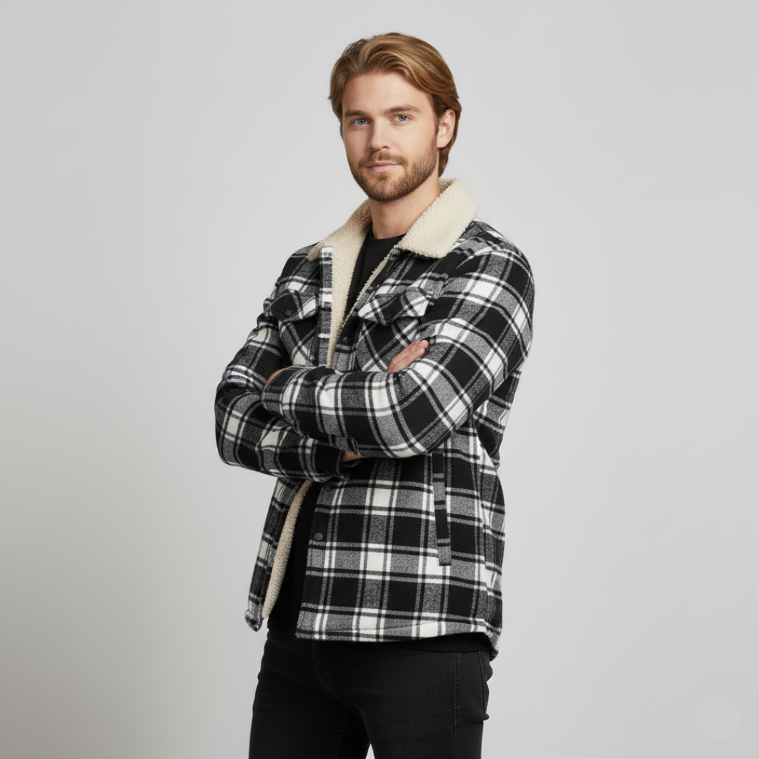 Heinrich - Stilfuld Herrejakke med Varm Fleeceforing til Vinter