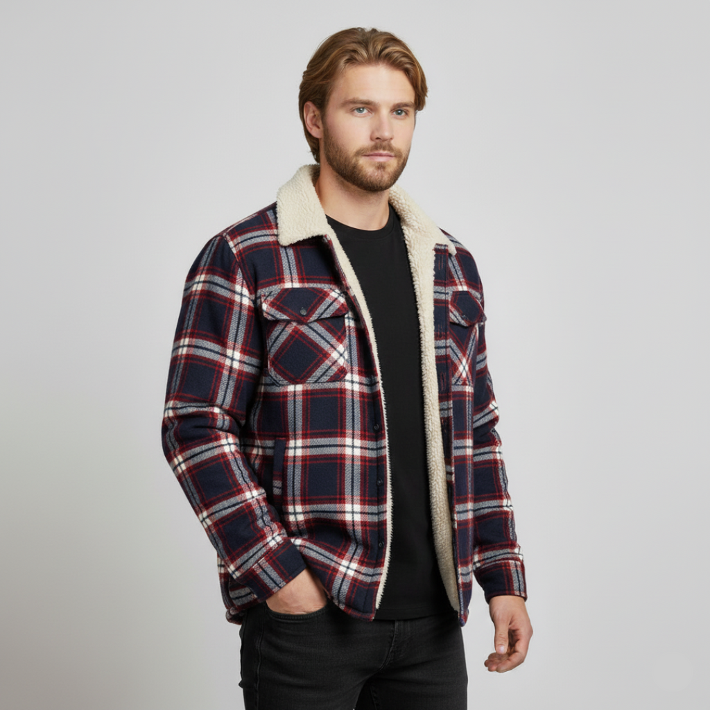 Heinrich - Stilfuld Herrejakke med Varm Fleeceforing til Vinter