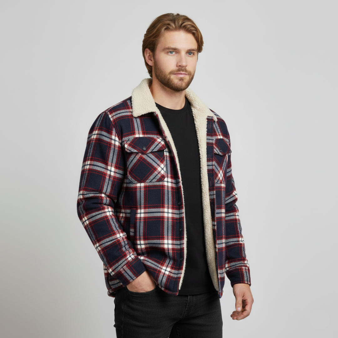 Heinrich - Stilfuld Herrejakke med Varm Fleeceforing til Vinter