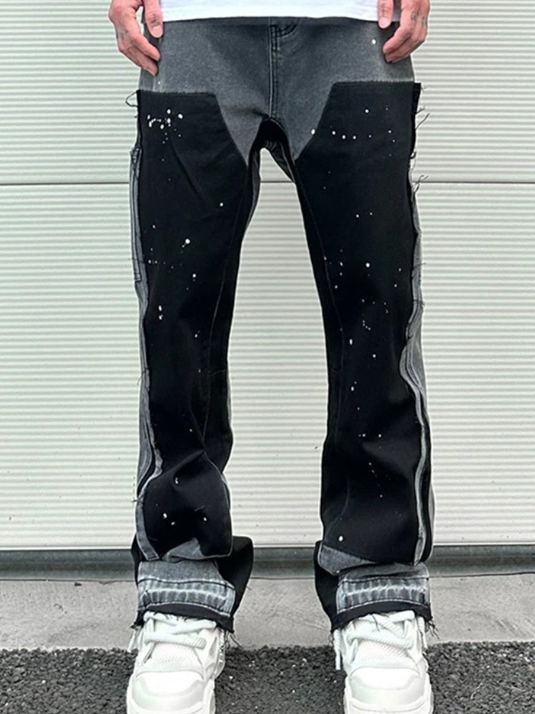 Alois - Retro Herrejeans med Patches | Vintage Denim Bukser til Mænd