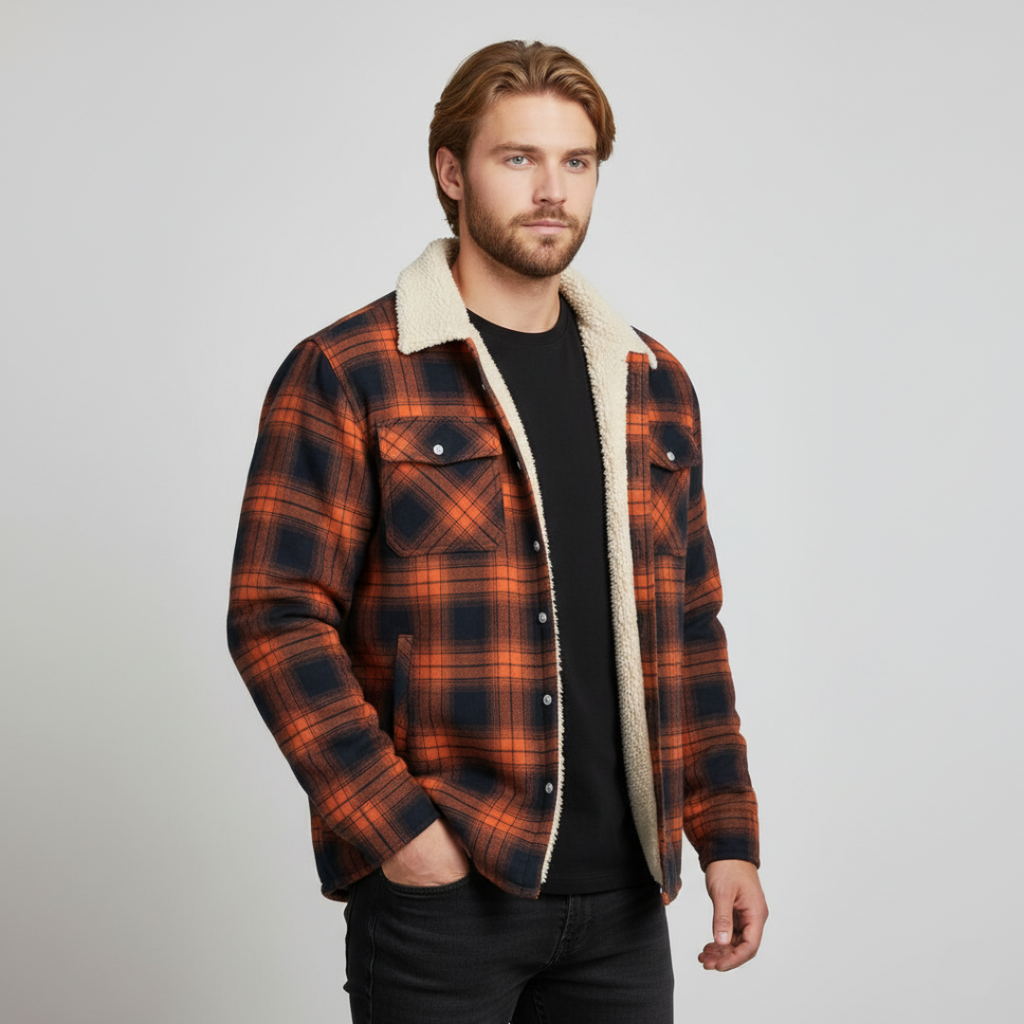 Heinrich - Stilfuld Herrejakke med Varm Fleeceforing til Vinter