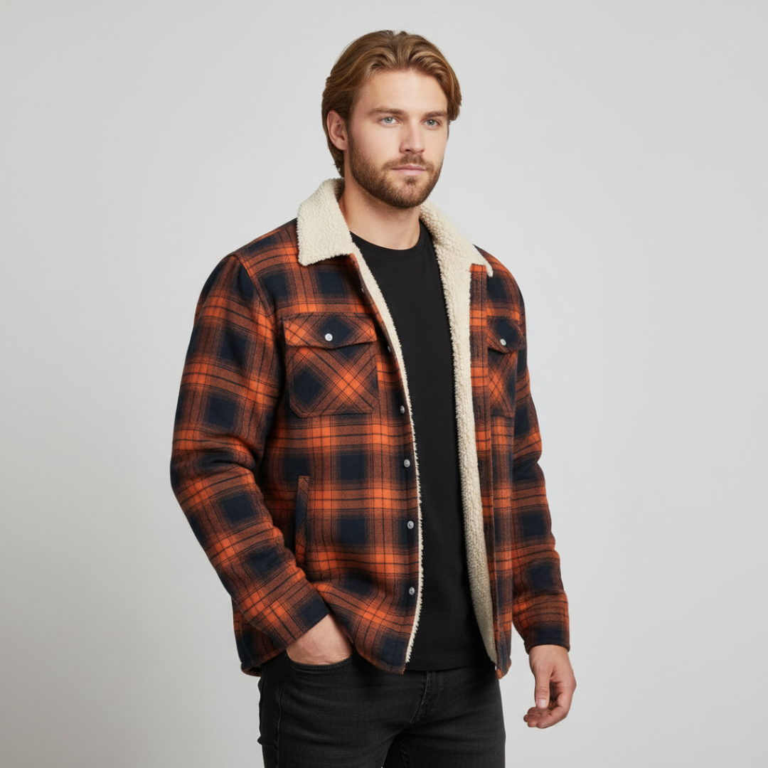 Heinrich - Stilfuld Herrejakke med Varm Fleeceforing til Vinter