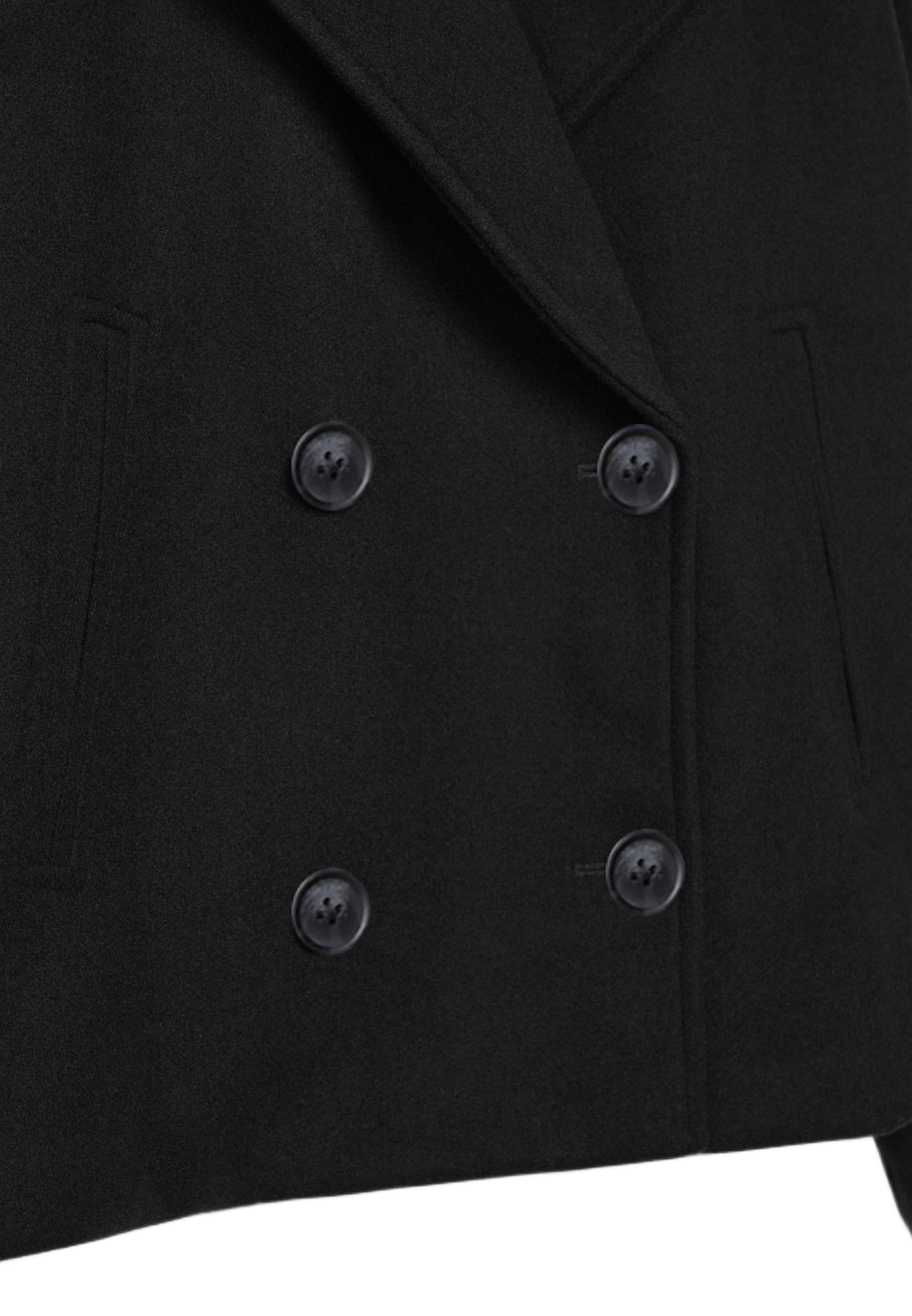 Gabriele - Stilfuld Dobbeltradet Kort Jakke til Kvinder | Elegant Damejakke til Modebevidste