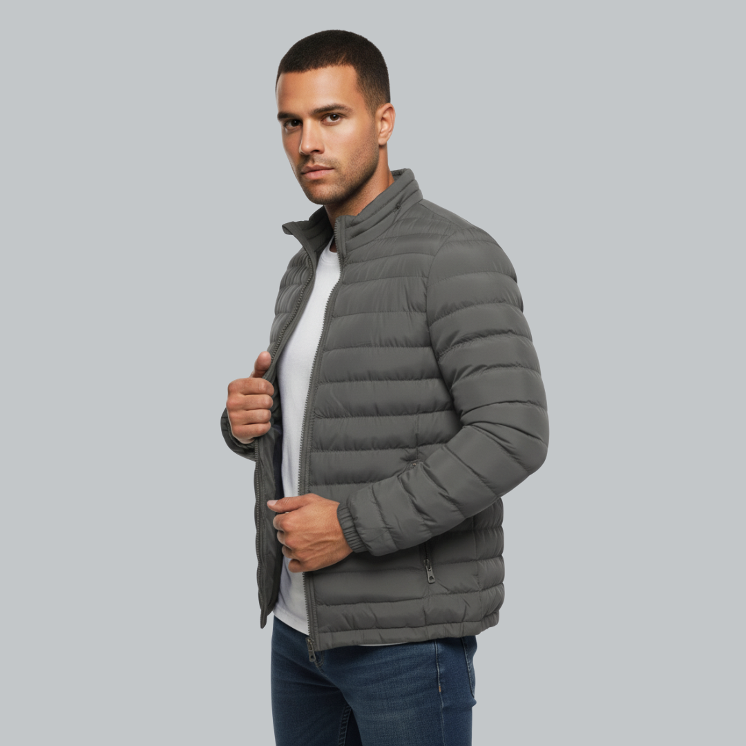 Roberto - Moderne Herre Vinterjakke | Stilfuld Steppjakke til Mænd