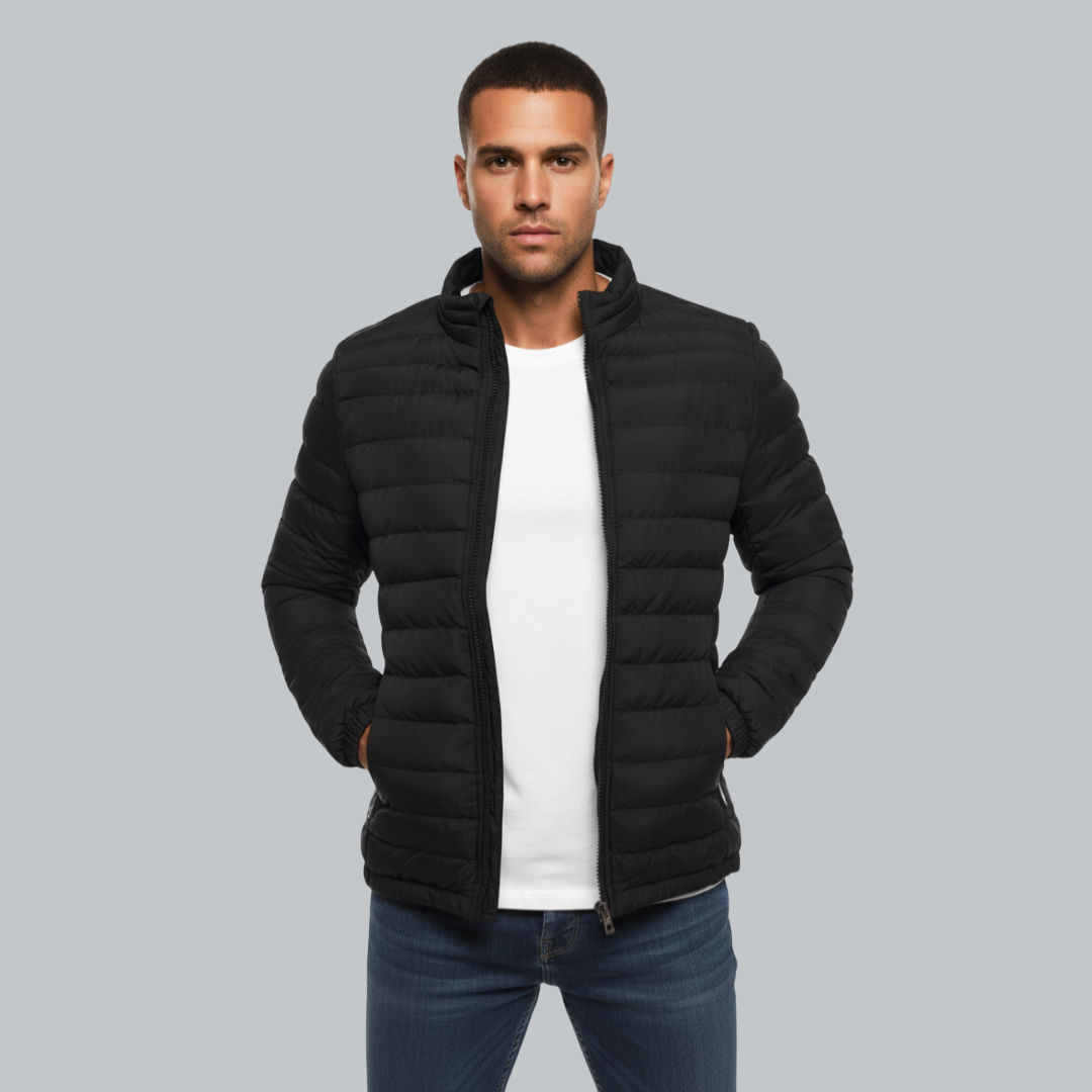 Roberto - Moderne Herre Vinterjakke | Stilfuld Steppjakke til Mænd