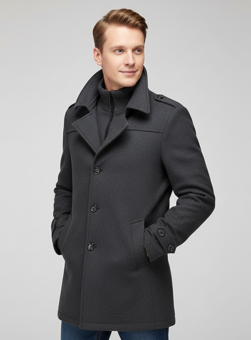 Alfeo - Stilfuld og Varm Uldblandingsfrakke til Vinter | Elegant Vinterjakke til Kvinder