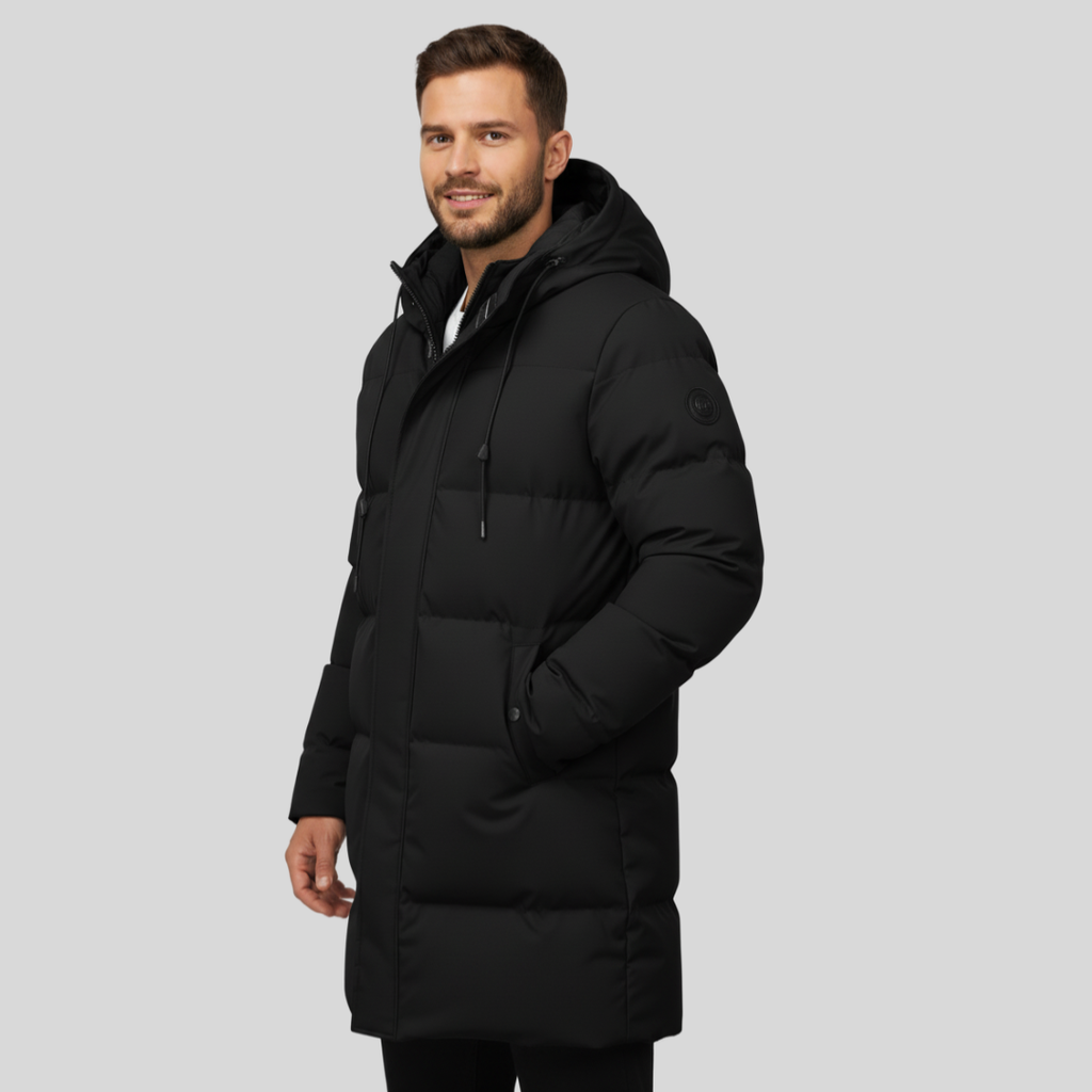 Luigino Herre Parka Jakke - Varm Vinterjakke til Mænd | Stilfuld og Isoleret Herrejakke til Vinterbrug