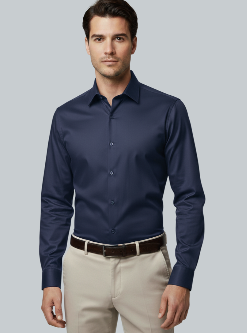 Vico - Stilfuld Langærmet Herreskjorte | Elegant Skjorte til Mænd til Alle Lejligheder