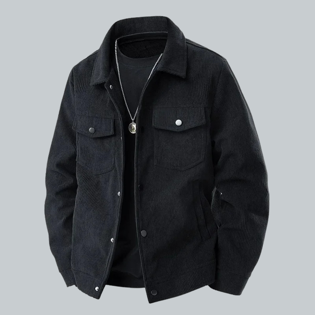 Geraldo - Stilfuld Cordjakke til Mænd | Trendy og Kvalitets Herreoverdele