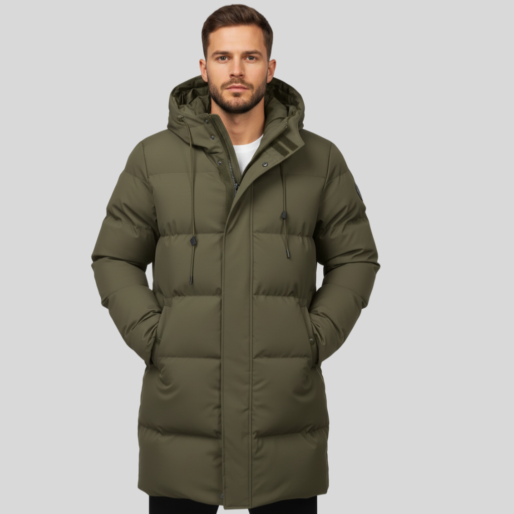 Luigino Herre Parka Jakke - Varm Vinterjakke til Mænd | Stilfuld og Isoleret Herrejakke til Vinterbrug