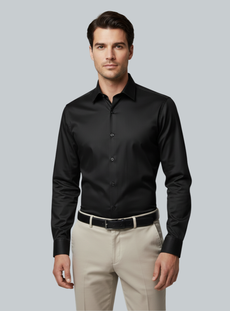 Vico - Stilfuld Langærmet Herreskjorte | Elegant Skjorte til Mænd til Alle Lejligheder