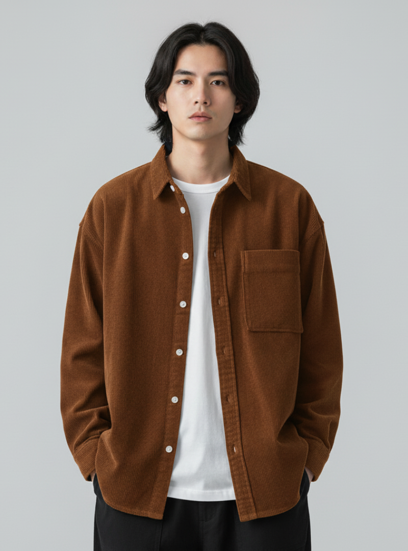 Luca - Moderne Cordjakke til Mænd i Elegant Design | Køb Stilfuldt Herremode Online