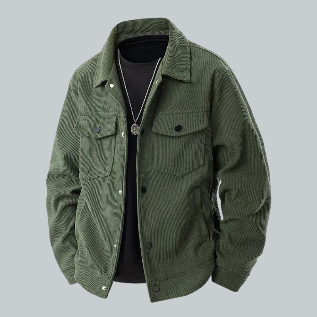 Geraldo - Stilfuld Cordjakke til Mænd | Trendy og Kvalitets Herreoverdele
