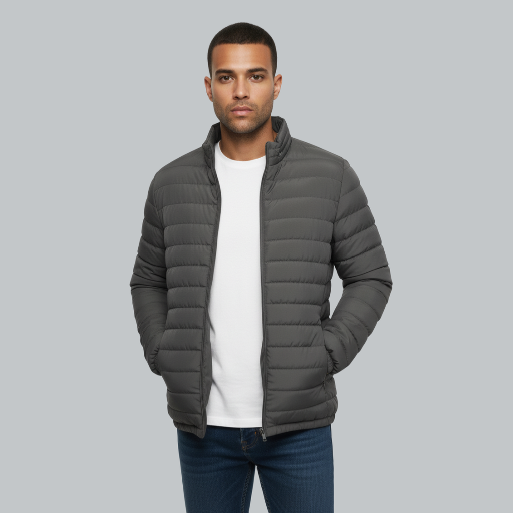 Roberto - Moderne Herre Vinterjakke | Stilfuld Steppjakke til Mænd