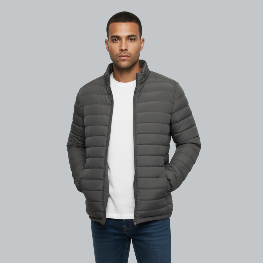 Roberto - Moderne Herre Vinterjakke | Stilfuld Steppjakke til Mænd