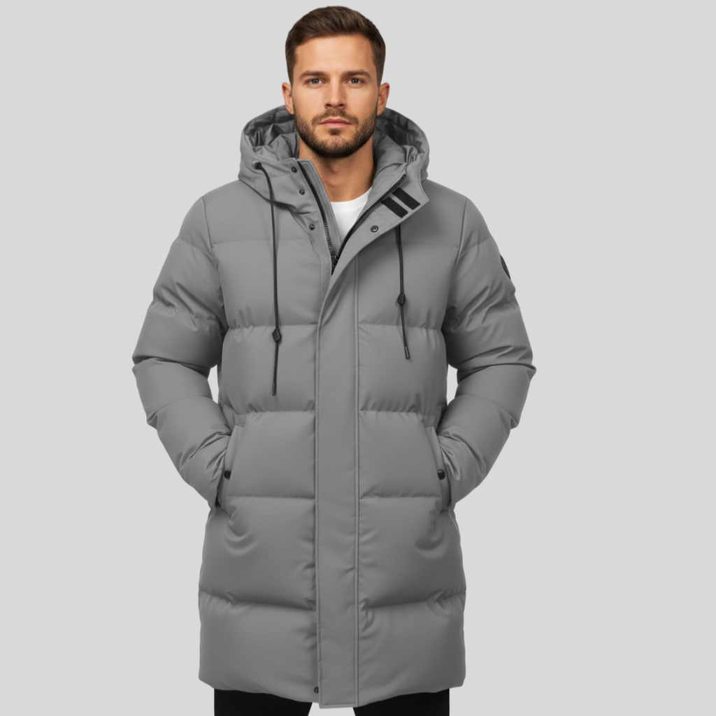 Luigino Herre Parka Jakke - Varm Vinterjakke til Mænd | Stilfuld og Isoleret Herrejakke til Vinterbrug