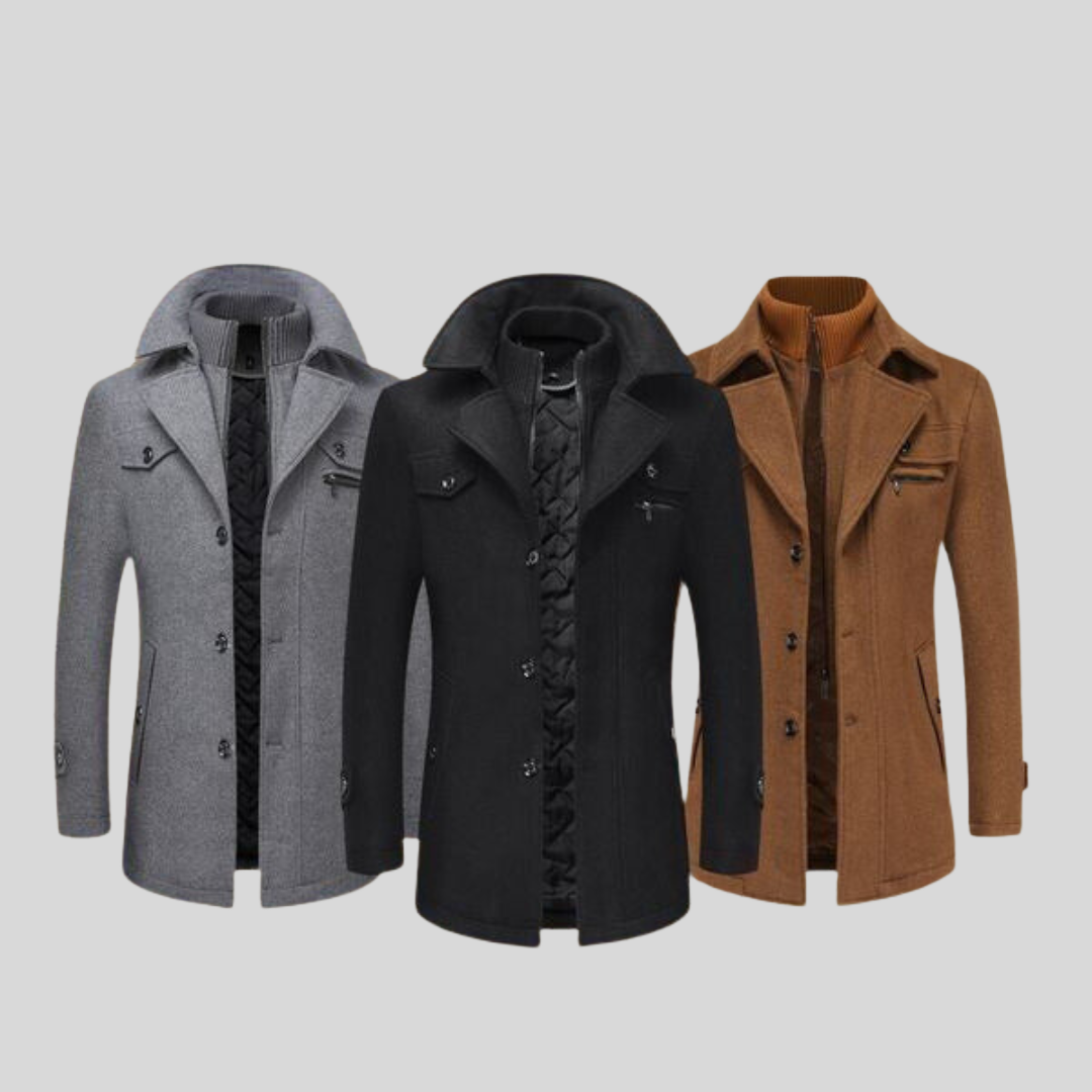 Alfeo - Stilfuld og Varm Uldblandingsfrakke til Vinter | Elegant Vinterjakke til Kvinder
