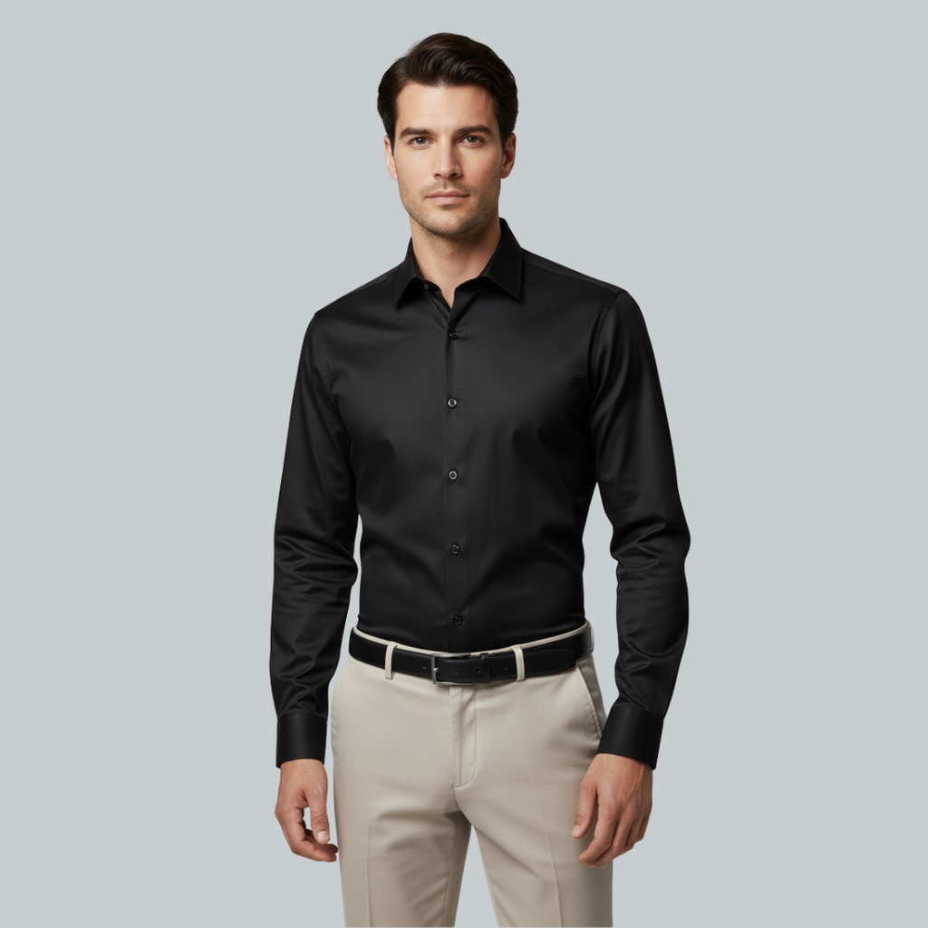 Vico - Stilfuld Langærmet Herreskjorte | Elegant Skjorte til Mænd til Alle Lejligheder