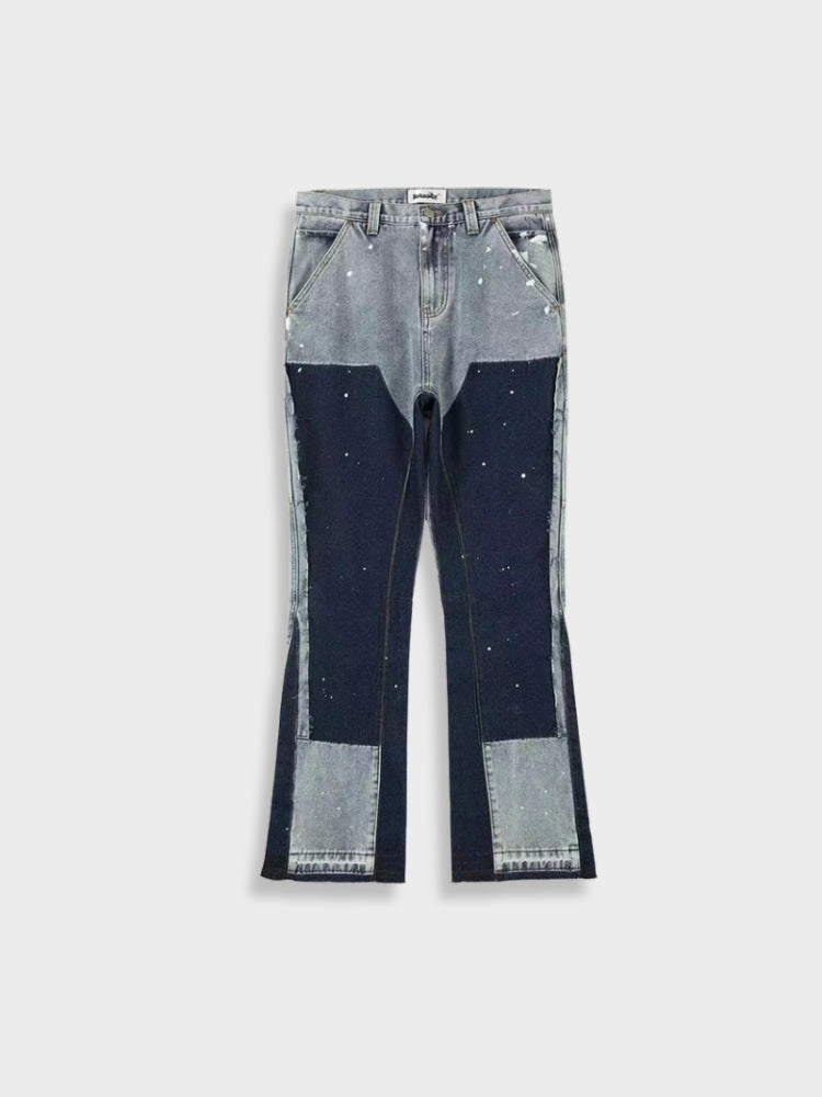 Alois - Retro Herrejeans med Patches | Vintage Denim Bukser til Mænd